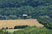 das Museum mit Besucherzentrum - Bild vom 3 km entfernten Aussichtsturm